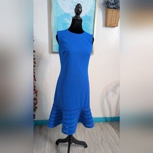 Calvin Klein Vibrant Blue Midi Dress